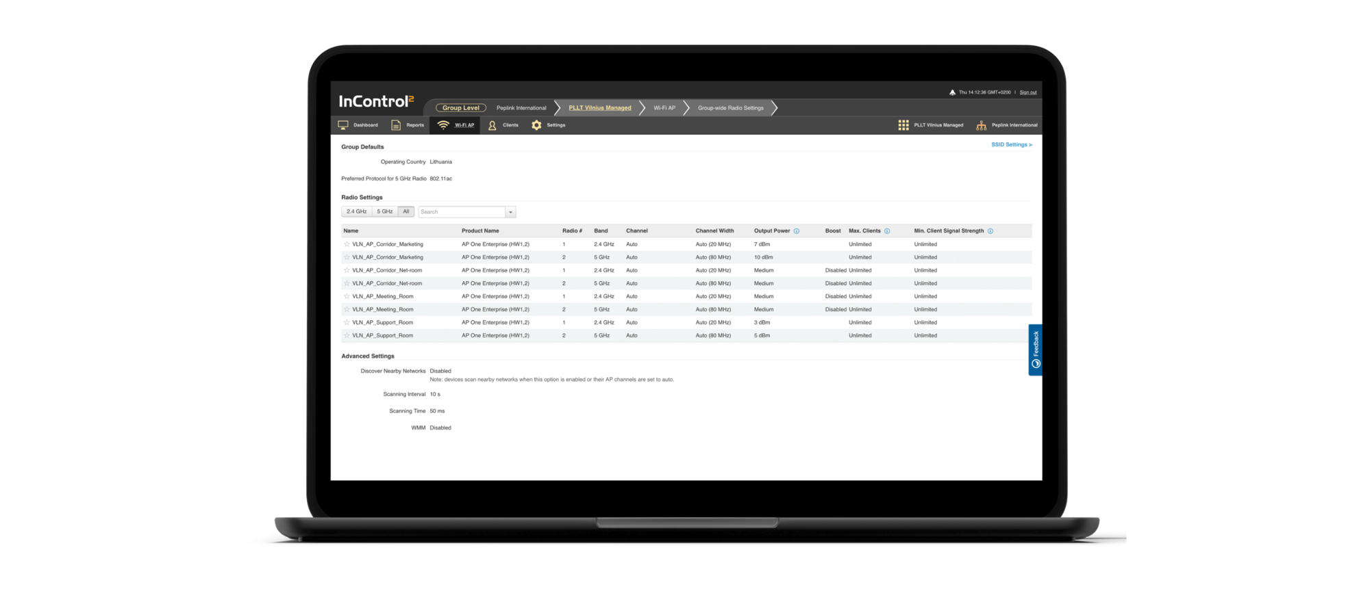 InControl 2. Cloud Based Network Management